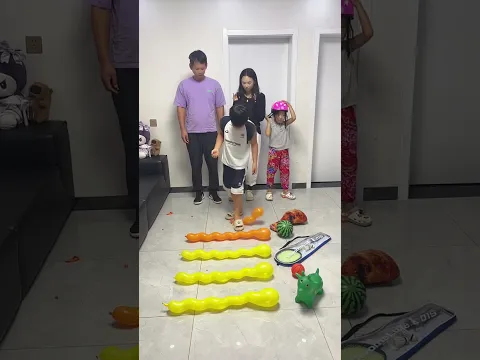 Family Balloon Stomp Challenge #Funny #Comedy #Fun #FunnyShorts #FunnyFails #FunnyGames