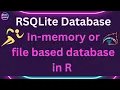 R beginners Use RSQLite a fast and easy database in R