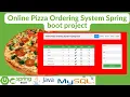 Online Pizza Ordering System Spring Boot Mysql Project with Source Code