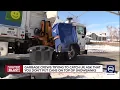Garbage truck drivers navigate obstacle course after big snowstorm