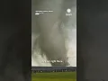See the terrifying power of the Illinois tornado tossing debris power flashes
