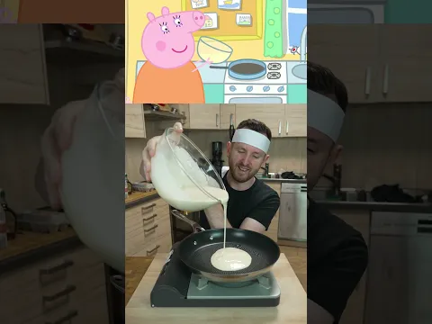 Pancakes from Peppa Pig 🥞🐷#peppapig #pancakes #recipe #asmr