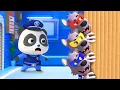 Download Lagu Escape from Cardboard Room | Brave Policeman | Nursery Rhymes \u0026 Kids Songs | BabyBus