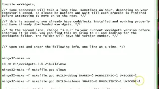 wxWidgets Tutorial - How to install wxWidgets for CodeBlocks Windows 10