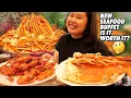 ALL YOU CAN EAT SEAFOOD BUFFET MUKBANG EATING SHOW SNOW CRAB LEGS ESCARGOT SNAILS CRAWFISH