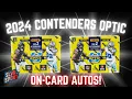 12 Football Cards for 600 - 2024 Panini Contenders Optic Football Hobby Box opening X2