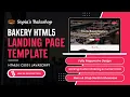 Bakery Website Template 2026 HTML5 Responsive Landing Page LIVE DEMO