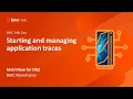 MainView for DB2 - Starting and managing application traces