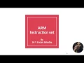 ARM Instruction SET Part 1