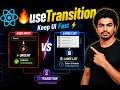 useTransition Hook in React UI Performance startTransition Explained