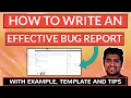 How to Write an Effective Bug Report with Example in JIRA