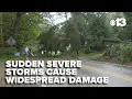 Sudden severe storms cause widespread damage across southern Maine