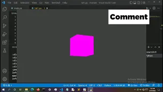 Tutorial 1 Creating a Spinning 3D Cube Using Python Ursina Engine