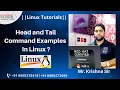 Head Tail Commands in Unix Linux Basic Head tail Commands in Hindi Linux Tutorials in Hindi