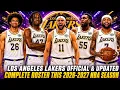 LOS ANGELES LAKERS UPDATED COMPLETE ROSTER THIS 2026-2027 NBA SEASON LAKERS UPDATES