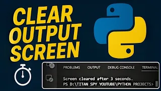 How to Clear Output Screen in Python Quick Tutorial Python Project Titan Spy