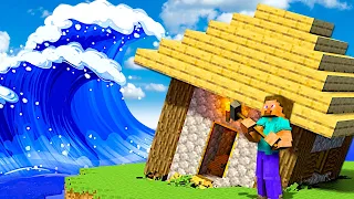 tsunami destroys minecraft village teardown
