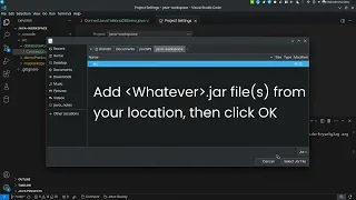 Configure Class path Add jar files in VS Code Driver not Found in VS code