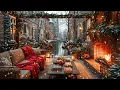 Lagu Michael Bublé Christmas Ambience | 1 Hour Cozy Fireplace \u0026 Holiday Warmth