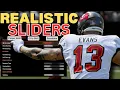 BEST REALISTIC FRANCHISE SLIDERS for Madden 25