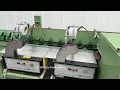 Bercomex flower processing machine with 3 binders and collection conveyor