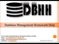 Database Homework Help