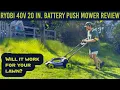 Ryobi 40V HP Brushless 20 in Cordless Battery Walk Behind Push Lawn Mower Review and Demo