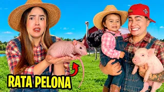 MI HIJA EN UNA GRANJA POR PRIMERA VEZ 🐷❤️