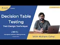 Software testing Tutorial in Hindi - Decision table testing
