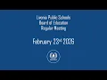 Livonia Public Schools Regular Meeting February 23 2026