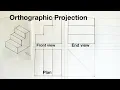 Orthographic Projection First Angle Projection Part 6
