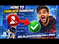 How To Unblock Someone on PlayStation PS4 PS5 - Easy Method