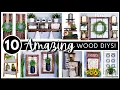 TOP 10 AMAZING WOOD Home Decor DIYs HIGH END Looks with LOW COST Wood BEST Easy Wood Projects