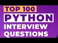 TOP 100 PYTHON INTERVIEW QUESTION WITH ANSWER