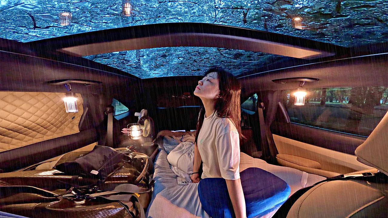 빗소리 들으며 차안에서 잠자는 솔로 캠핑. 우중 차박 🚙 (+김치 등갈비찜에 소주) 썸네일