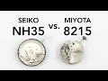 SEIKO NH35 vs MIYOTA 8215 - A Side-By-Side Comparison NH36 8210