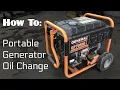 DIY Generator Maintenance Oil Change - Portable Generator