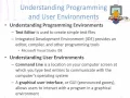1 - 6 Programming and user environments