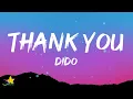 Download Lagu Dido - Thank You (Lyrics) | \