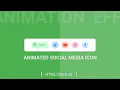 Navigation Menu Indicator Animation - HTML CSS JS Animated Social Media Icons HTML CSS