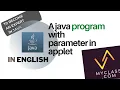 Parameter Applet in Java PARAM Tag getParameter Method Explained with Example