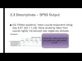 Descriptive Statistics in SPSS and APA style - Descriptives and Explore
