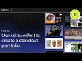 How To Use Sticky Effect To Create A Standout Portfolio Editor X
