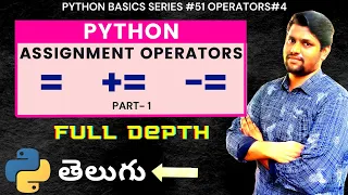 Python Assignment Operators In Telugu Part1 Python Operators In Telugu