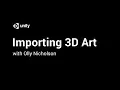 Importing 3D Art Into Unity - DCC Tool Camera Import Live 20
