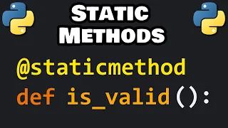 Learn Python STATIC METHODS in 5 minutes