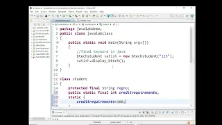 Final keyword in Java - Final Variables Methods Classes Arrays