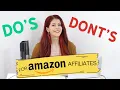Amazon Affiliate Marketing DO s and DONT s for Beginner Bloggers