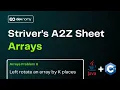 Left Rotate an Array by K Places Striver A2Z DSA - Arrays Problem 6 Java C