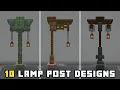 Minecraft 10 Lamp Post Designs Tutorial